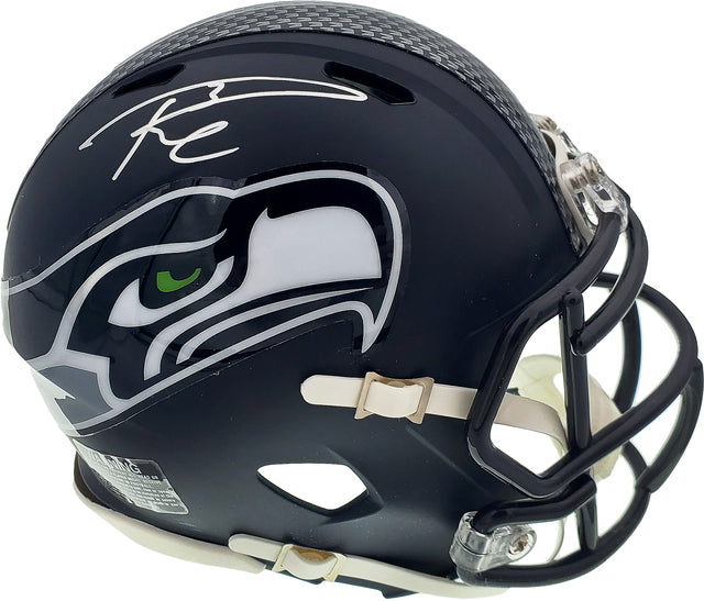 Russell Wilson Autographed Hand Signed Seattle Seahawks Mini Helmet - Russell Wilson Holo