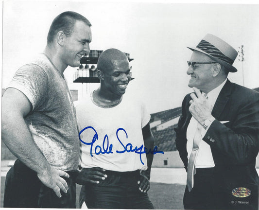 Gale Sayers Autographed Hand Signed Horizontal 8x10 Photo