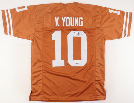 Vince Young Autographed Hand Signed Custom Texas Longhorns Jersey - Tristar COA