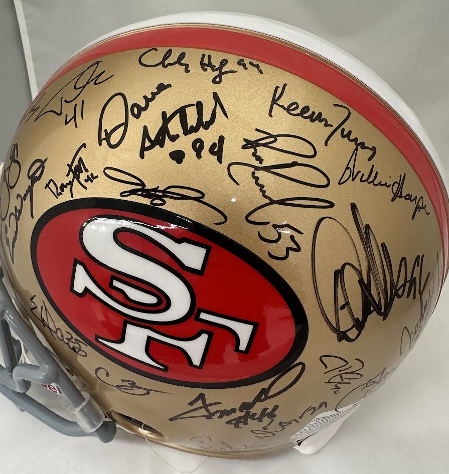 San Francisco 49ers 80/90s Dynasty Multi Signed Full Size Authentic Helmet - GTSM COA