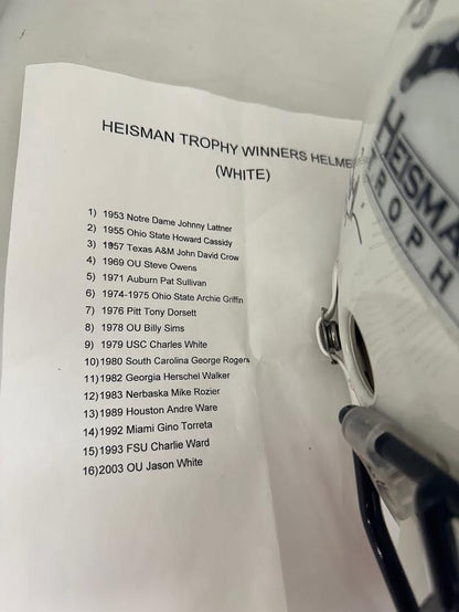 Heisman Trophy Winner Multi Signed Full Size Replica Helmet