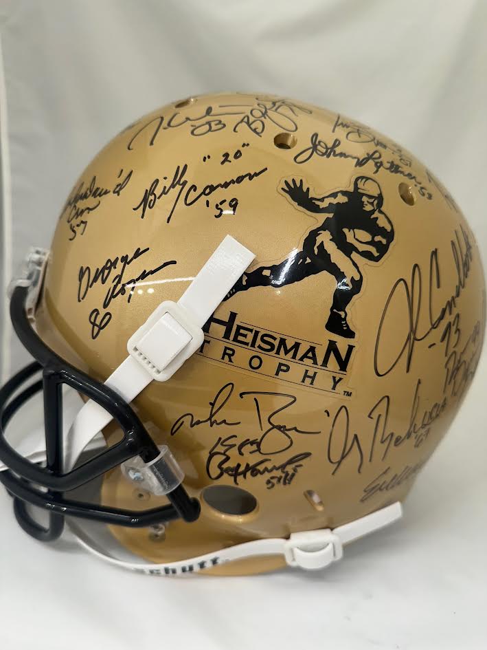 Heisman Trophy Winner Multi Signed Full Size Replica Helmet - JSA COA
