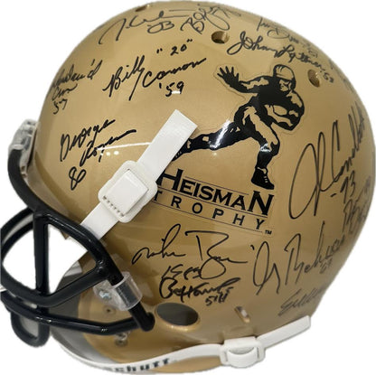 Heisman Trophy Winner Multi Signed Full Size Replica Helmet - JSA COA