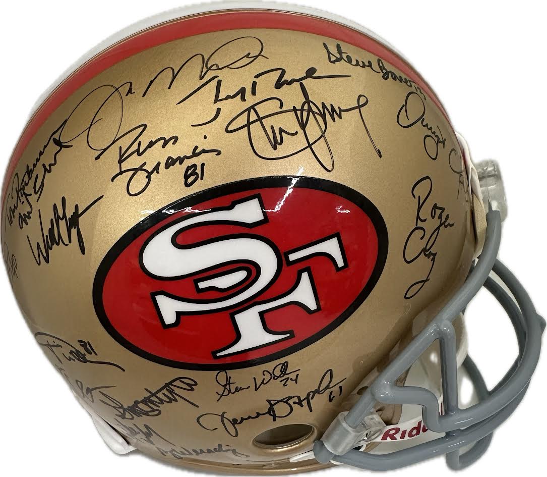 San Francisco 49ers 80/90s Dynasty Multi Signed Full Size Authentic Helmet - GTSM COA