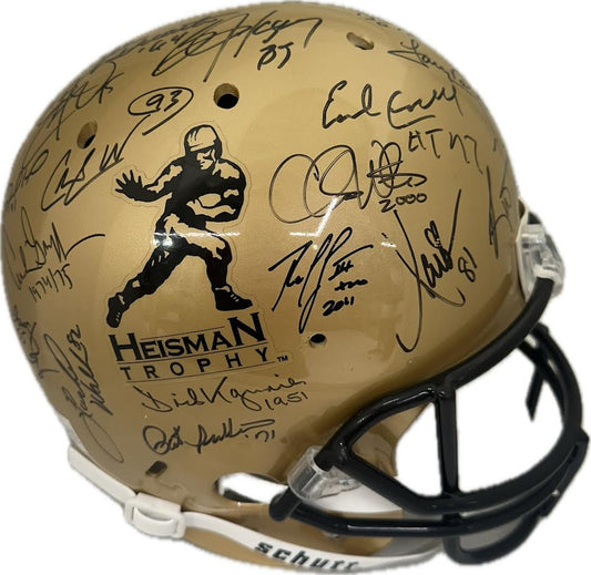 Heisman Trophy Winner Multi Signed Full Size Replica Helmet - JSA COA
