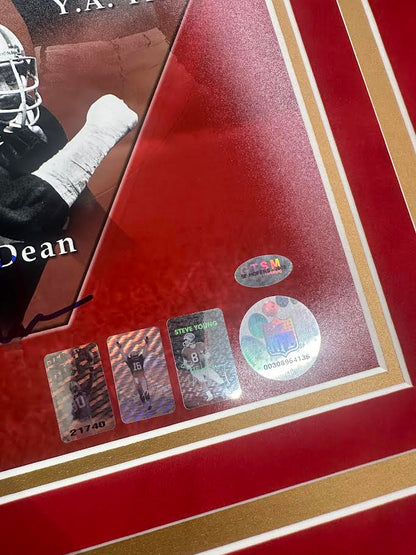 San Francisco 49ers Multi Autographed Hand Signed Custom Framed Hall of Famers 16x20 Photo - Player Holo