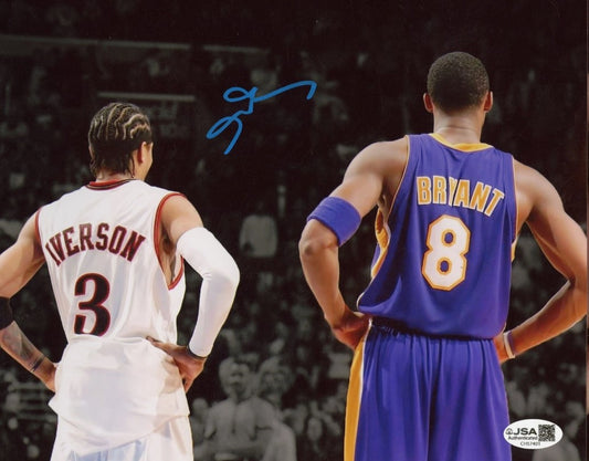 Allen Iverson Autographed Hand Signed 8x10 Philadelphia 76ers Photo - JSA COA
