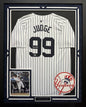 Aaron Judge Autographed Hand Signed Custom Framed New York Yankees Jersey - PSA/DNA COA