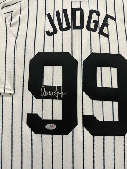 Aaron Judge Autographed Hand Signed Custom Framed New York Yankees Jersey - PSA/DNA COA