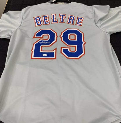 Adrian Beltre Autographed Hand Signed Custom Texas Rangers Jersey - JSA COA