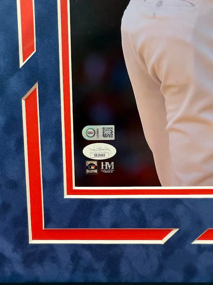 Adrian Beltre Autographed Hand Signed Custom Framed 16x20 Texas Rangers Photo - JSA COA