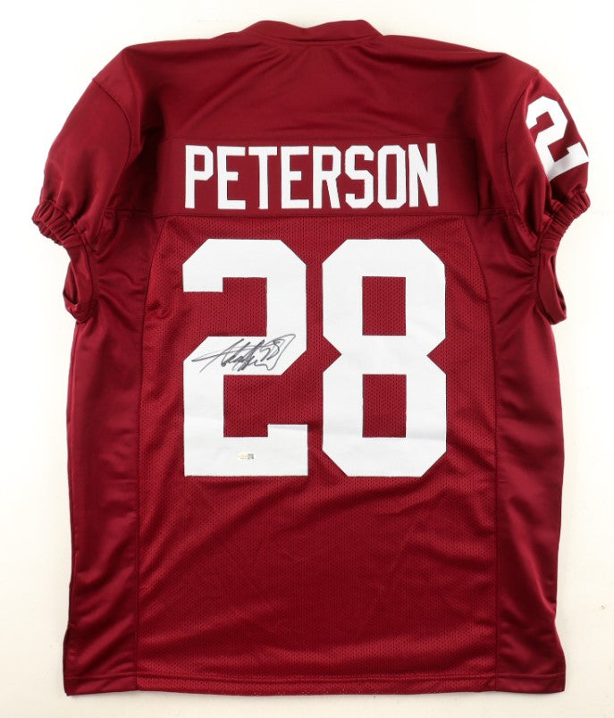 Adrian Peterson Autographed Hand Signed Custom Oklahoma Sooners Jersey - JSA COA