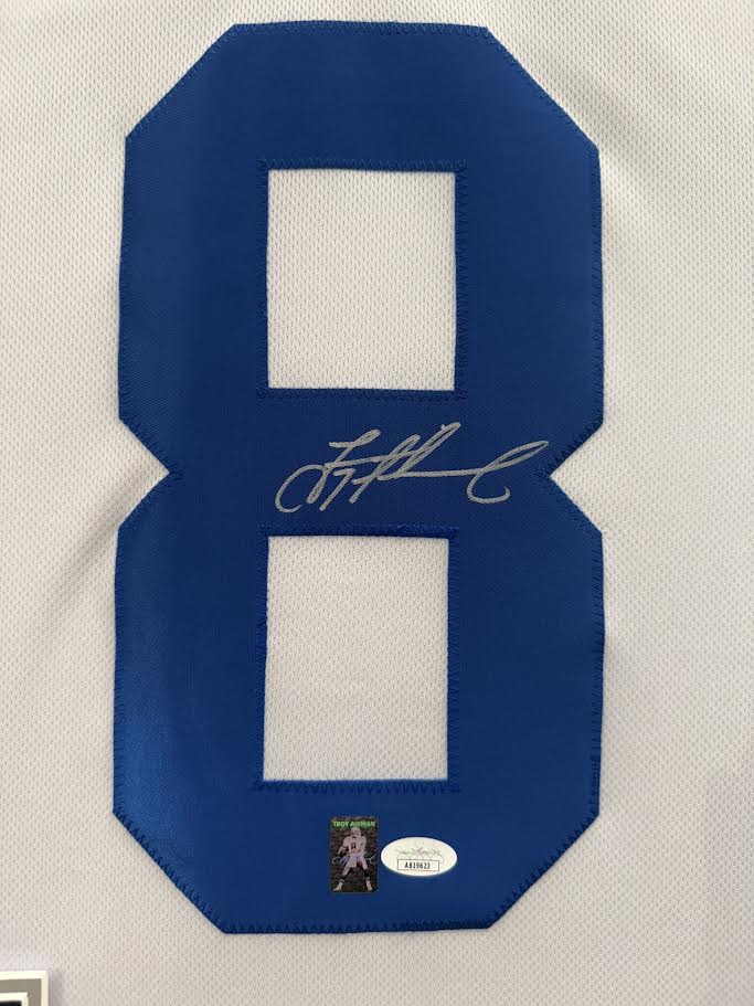 Troy Aikman Autographed Hand Signed Custom Framed Dallas Cowboys Jersey - JSA COA