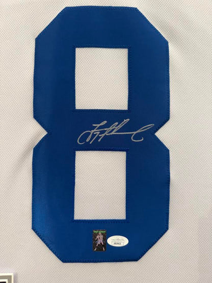 Troy Aikman Autographed Hand Signed Custom Framed Dallas Cowboys Jersey - JSA COA