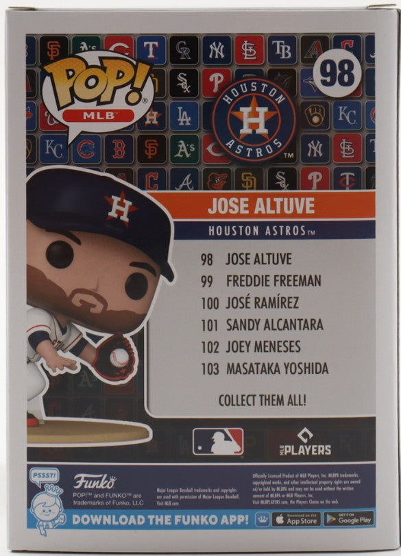 Jose Altuve Autographed Hand Signed Funko Pop #98 - Beckett COA