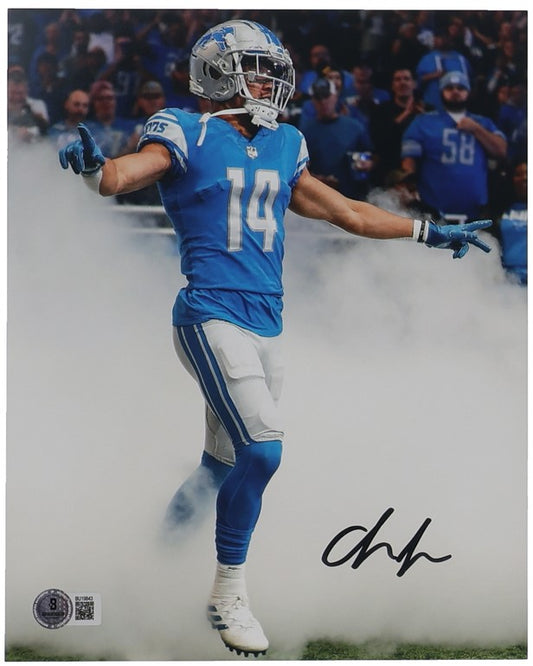 Amon-Ra St. Brown Autographed Hand Signed 8x10 Detroit Lions Photo - Beckett COA