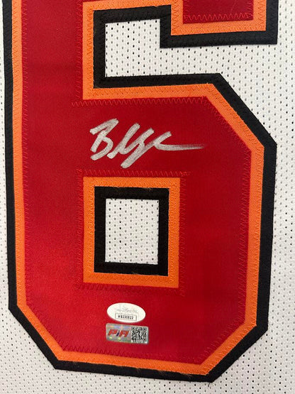 Baker Mayfield Autographed Hand Signed Custom Framed Tampa Bay Buccaneers Jersey - JSA COA