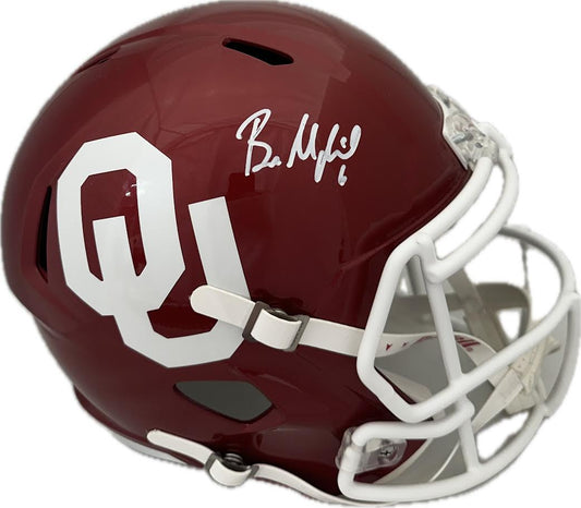 Baker Mayfield Autographed Hand Signed Full Size Replica Oklahoma Sooners Helmet - Beckett COA