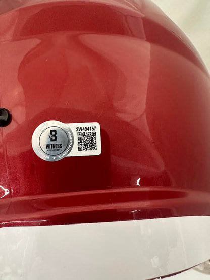 Baker Mayfield Autographed Hand Signed Full Size Replica Oklahoma Sooners Helmet - Beckett COA