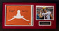 Baker Mayfield Autographed Hand Signed Custom Framed "Horns Down" UT Flag - Beckett COA