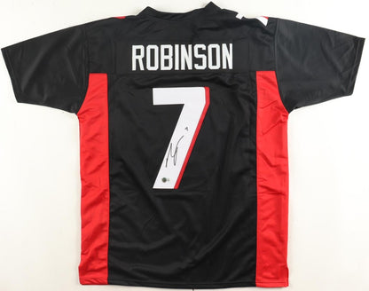Bijan Robinson Autographed Hand Signed Custom Atlanta Falcons Jersey - Beckett COA