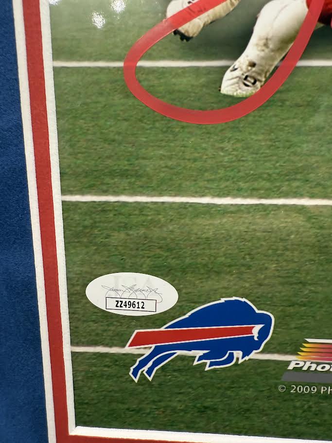 Buffalo Bills 4x Straight AFC Champions Autographed Hand Signed Custom Framed 16x20 Photo - JSA LOA