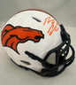 Bo Nix Autographed Hand Signed Denver Broncos Flash Mini Helmet - Beckett COA