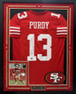Brock Purdy Autographed Hand Signed Custom Framed San Francisco 49ers Jersey - Beckett COA