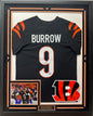 Joe Burrow Autographed Hand Signed Custom Framed Cincinnati Bengals Jersey - Fanatics COA