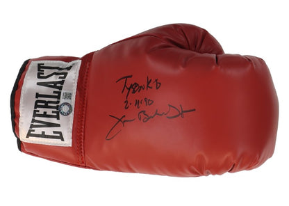 James "Buster" Douglas Autographed Hand Signed Glove W/ Insc. - Schwartz COA