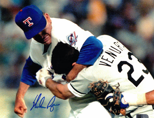 Nolan Ryan Autographed Hand Signed 8x10 Texas Rangers Photo - AIV COA