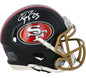 Christian McCaffrey Autographed Hand Signed San Francisco 49ers Mini Helmet - Fanatics COA