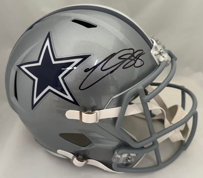 CeeDee Lamb Autographed Hand Signed Full Size Replica Dallas Cowboys Helmet - Fanatics COA