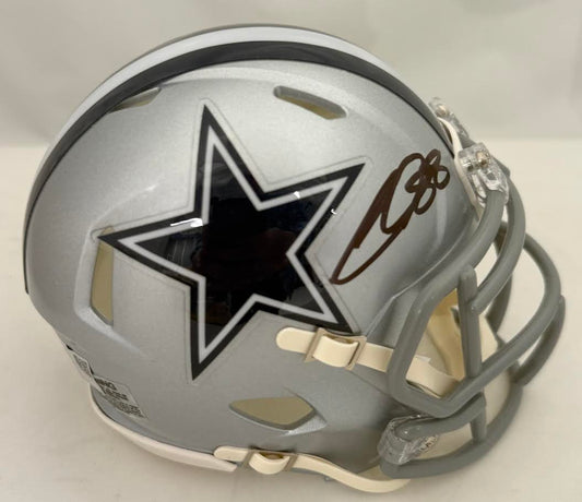 CeeDee Lamb Autographed Hand Signed Dallas Cowboys Mini Helmet - Fanatics COA