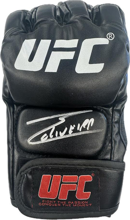 Charles Oliveira Autographed Hand Signed UFC Glove - Beckett COA