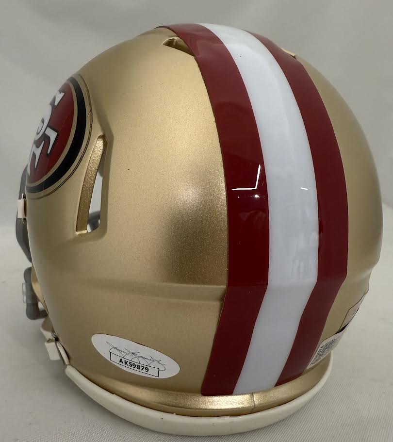 Christian McCaffrey Autographed Hand Signed San Francisco 49ers Mini Helmet - JSA COA