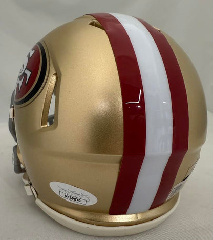 Christian McCaffrey Autographed Hand Signed San Francisco 49ers Mini Helmet - JSA COA