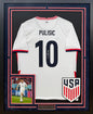 Christian Pulisic Autographed Hand Signed Custom Framed United States Men's National Team Jersey - Panini COA