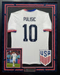 Christian Pulisic Autographed Hand Signed Custom Framed United States Men's National Team Jersey - Panini COA