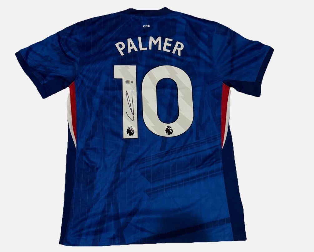 Cole Palmer Autographed Hand Signed Chelsea Jersey - Beckett COA