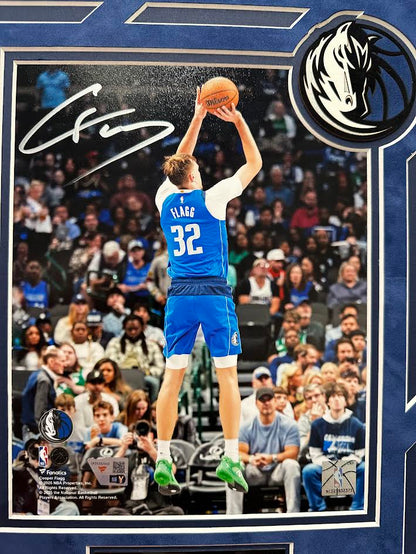 Cooper Flagg Autographed Hand Signed Custom Framed 8x10 Dallas Mavericks Photo - Fanatics COA