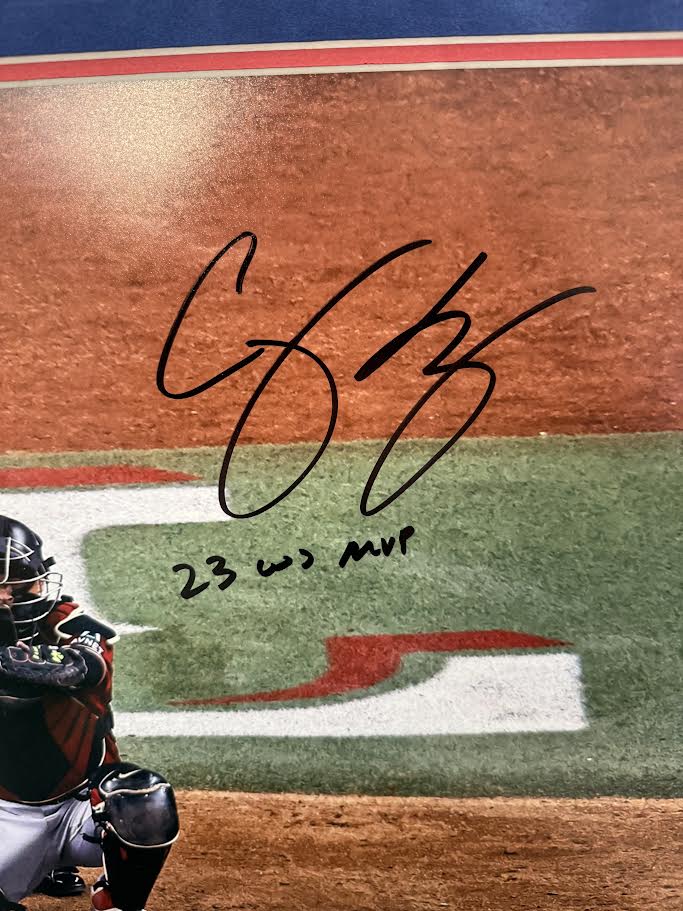 Corey Seager Autographed Hand Signed Custom Framed 16x20 Texas Rangers Photo W/ Inscription - Fanatics COA