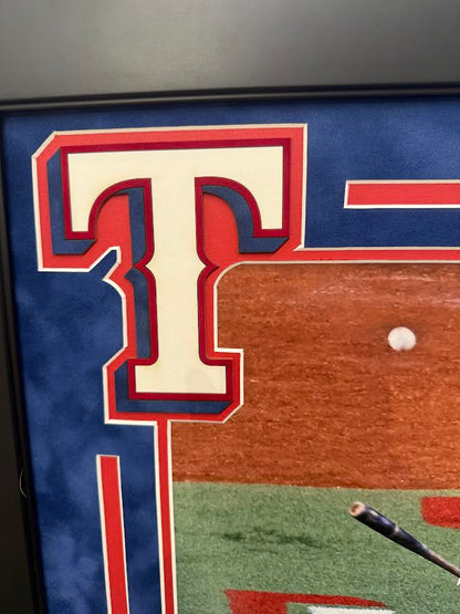 Corey Seager Autographed Hand Signed Custom Framed 16x20 Texas Rangers Photo W/ Inscription - Fanatics COA