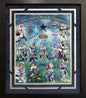 Dallas Cowboys 3 Time Super Bowl Champions Autographed Hand Signed Custom Framed 16x20 Photo - JSA LOA