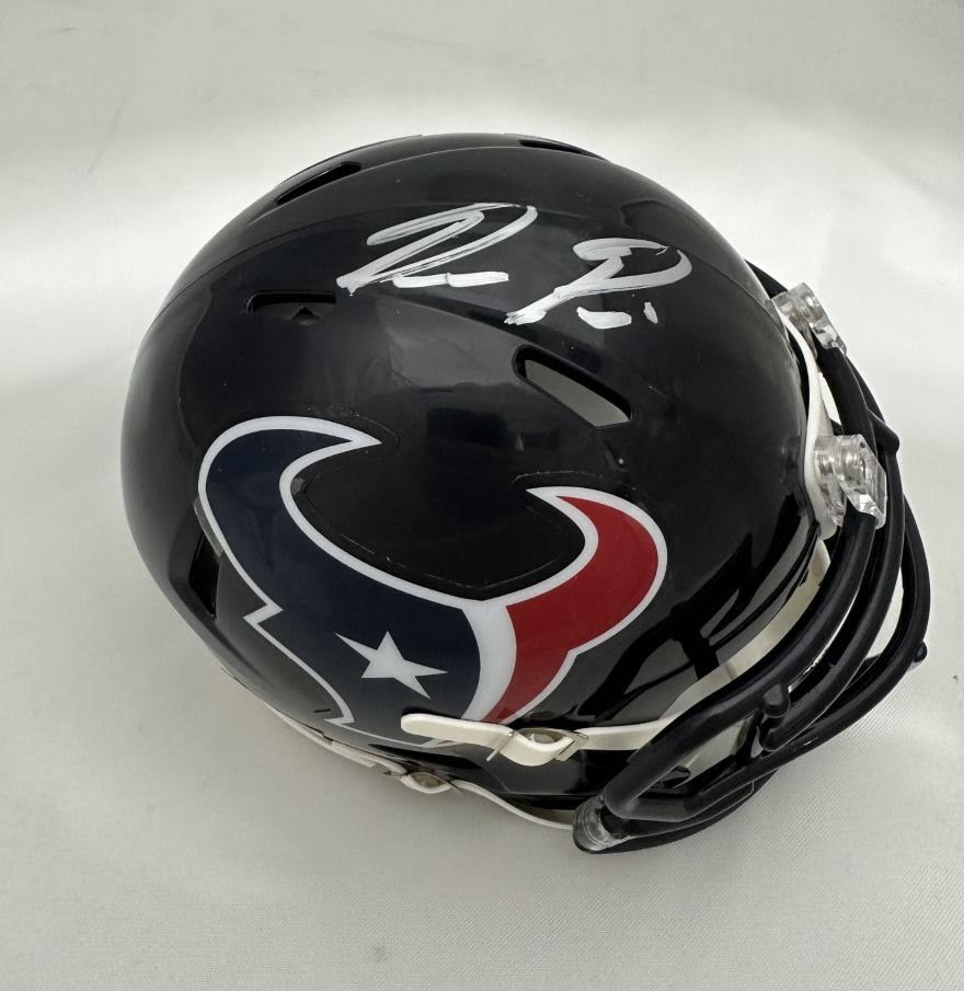 Dameon Pierce Autographed Hand Signed Houston Texans Mini Helmet - Fanatics COA