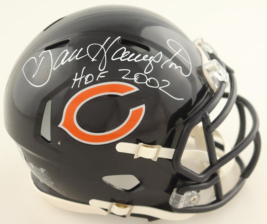 Dan Hampton Autographed Hand Signed Chicago Bears Mini Helmet W/ Insc. - Beckett COA