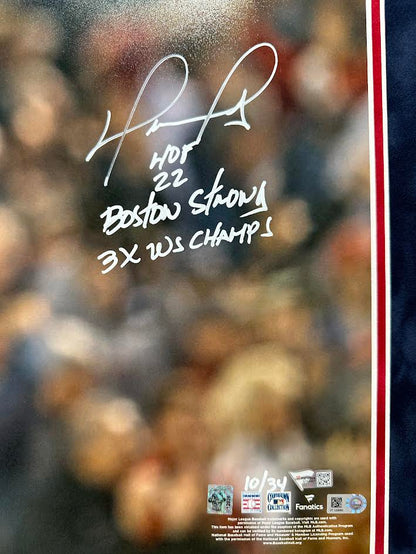 David Ortiz Autographed Hand Signed Custom Framed 16x20 Boston Red Sox Photo W/ Insc. - Fanatics COA