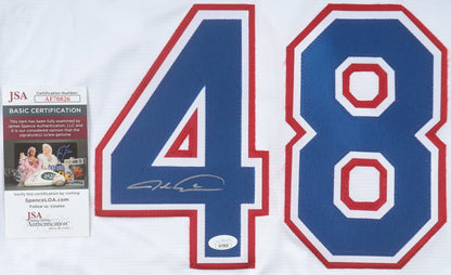 Jacob DeGrom Autographed Hand Signed Custom Texas Rangers Jersey - JSA COA