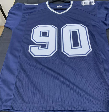 DeMarcus Lawrence Autographed Hand Signed Custom Dallas Cowboys Jersey - JSA COA