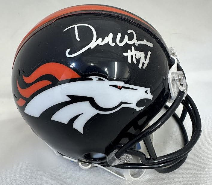 Demarcus Ware Autographed hand Signed Denver Broncos Mini Helmet - Beckett COA